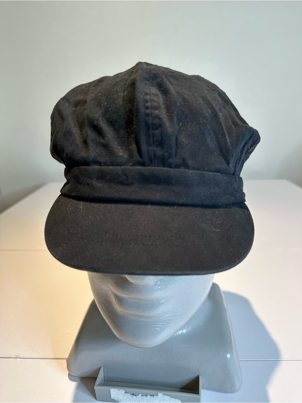 Sonoma Black Cotton Newsboy-Style Cap